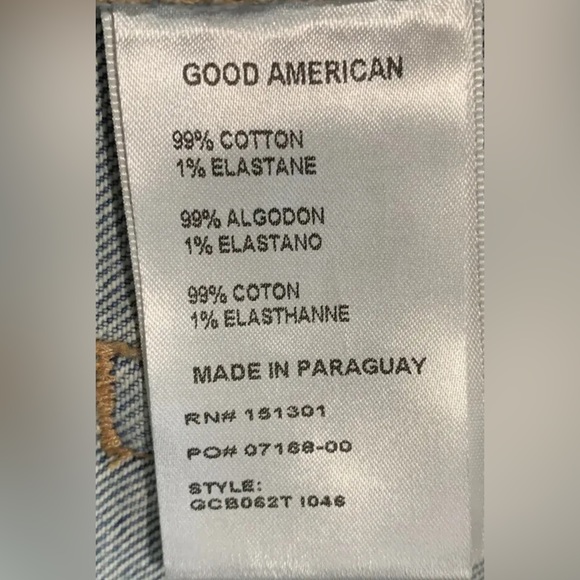 Good American Women’s Classic Bootcut Jeans High Rise Denim Indigo Med Wash Sz 8 - Picture 8 of 8
